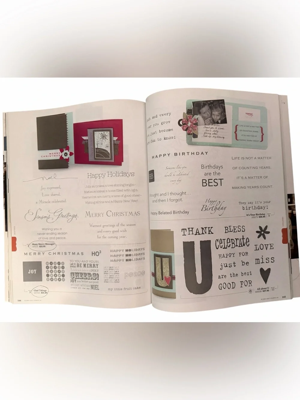Stampin' Up! Idea Book & Catalog Fall-Winter 2007 Edition